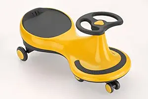 BAABUS Swing Car Push Ride On for Kids/Baby,Twister Toy Car Rider for Children of Above 1 Years Strongest & Smoothest PU Wheels with ABEC 7 Bearing (Scratch Free) (Yellow)