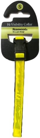 Rosewood Reflective Safety Range High Visibility Collar, M, Yellow