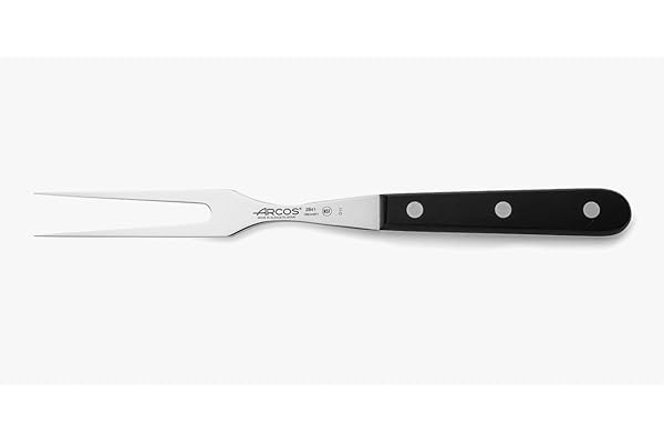 ARCOS Fourchette à Découper en Acier Inoxydable Nitrum avec Lame de 160 mm – Couteau de Boucher pour Désosser, Poignée Ergonomique en Polyoxyméthylène POM – Couleur Noire, Série Universelle