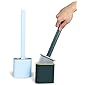 PINGAX RETAIL Silicon Toilet Brush with Slim Holder Flex Toilet Brush Anti-drip Set Toilet Bowl Cleaner Brush, No-Slip…