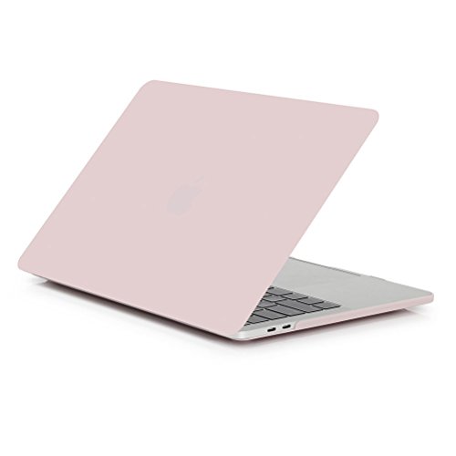 Glatte, Soft-Touch-Matte Kunststoff Hard Shell Schutzhülle für Apple MacBook Pro 15,4 39,1 cm mit Touch Bar und Touch ID 2016 Release A1707 rose pink 39,12 cm