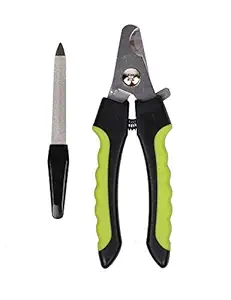 Smarty Pet Stainless Steel Nail Cutter with Filler for Dogs and Cats (Large, Color May Vary)