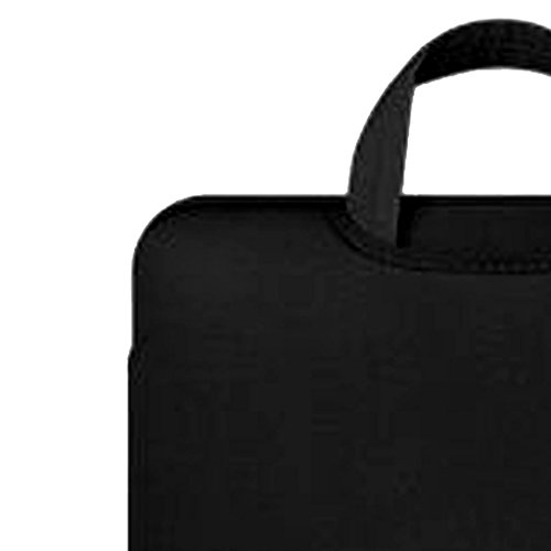 Laptoptasche Hülle Sleeve Tasche Handtasche für 13inch Macbook Air Pro Tablet – Schwarz, 37 cm x 26 cm x 2 cm - 5