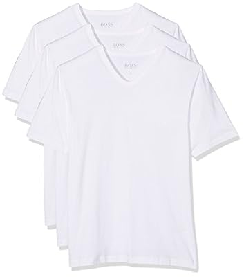 BOSS Hugo Boss T-Shirt VN 3P CO, T-Shirt Homme, Lot de 3 , Blanc (White), Medium