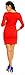Zeta Ville - Women's Maternity Wrap Nursing V-neck Dress Pockets UK 8-20 - 236c (Red, UK 20, 4XL)