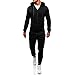 Produktbild URSING Herren 2 Teiler Sport Freizeit Pullover Hose Set Kapuzenpullover Oberbekleidung +Sporthose Freizeitanzug Ausstattung Jogginganzug Sportbekleidung Präsentationsanzug