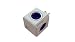 Produktbild Allocacoc USB P-Cube-OR Powercube Original USB Stromverlängerung mit USB (Würfel Design, 4X Verteiler, 230V Schuko) Cobalt blau