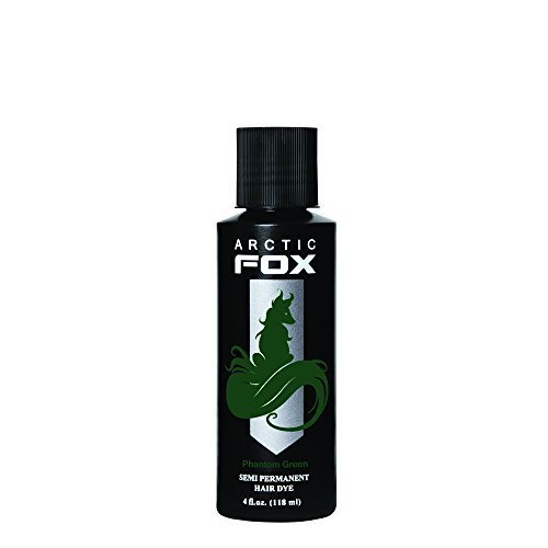 ARCTIC FOX 100% VEGAN SEMI PERMANENT HAIR COLOUR DYE (4oz, PHANTOM GREEN)