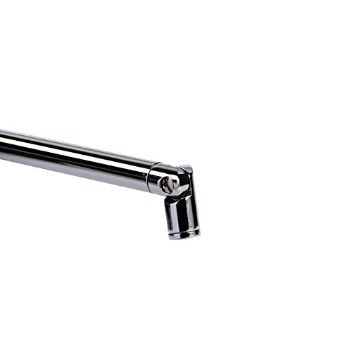 Schulte Haltestange Wandhalterung Duschwand Stabilisator 122 cm, 1 Stück, chromoptik, 4056397002239 - 2