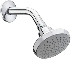 Ramoni PVC cp Chrome Round Over Head Rain Shower (4'')