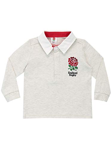 England Rugby Camiseta de Manga Larga para Niños Bebés RFU Gris 3-6 Meses
