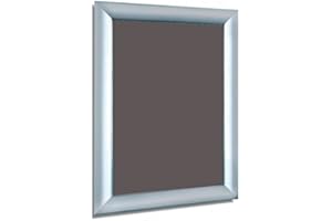 PICTUREHANGINGDIRECT Aluminium Silver A4 A3 A2 A1 A0 Mitred Snap Frames Wall Posters Holder Click Frame Picture Clip Display Retail Wall Notice Boards (A3 Portrait)