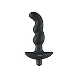 Black Anal Vibrator and Prostate Stimulator with 10 Modes, Seahorse MOQQA