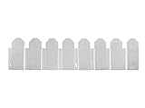 Bordura De Polietileno Color Blanco 20X80Cm (Pack 4 Unidades) Inclye Piqueta De Fijacion - 8413246151672