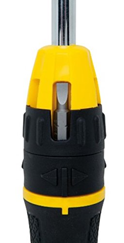 Stanley Multi-Bit Ratschenschraubendreher Set, 20 teilig, SL/PH/TX/SQ/Steckschlüssel, mit Bithalter, STHT0-62574 - 7