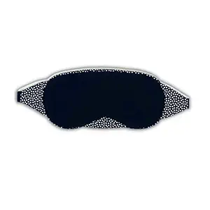 Friends of Meditation 100% Cotton Sleep Mask | Light Blocking Sleep Eye Mask, Comfortable & Soft, Night Eye Mask for Travel | 100% Blackout w Nose Wire & Adjustable Band (Black)