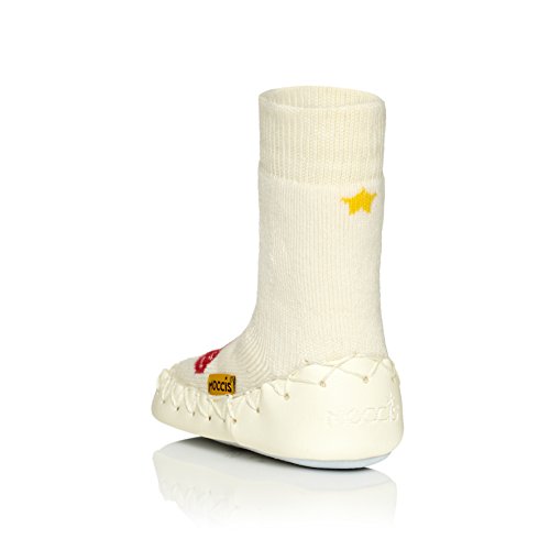 Moccis Warmes Herz Baby – Leder Mokassins Hausschuhe Socken - 3