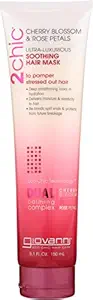 Giovanni 2chic Ultra Luxurious Soothing Hair Mask, Cherry Blossom & Rose Petals, 5.1 Oz