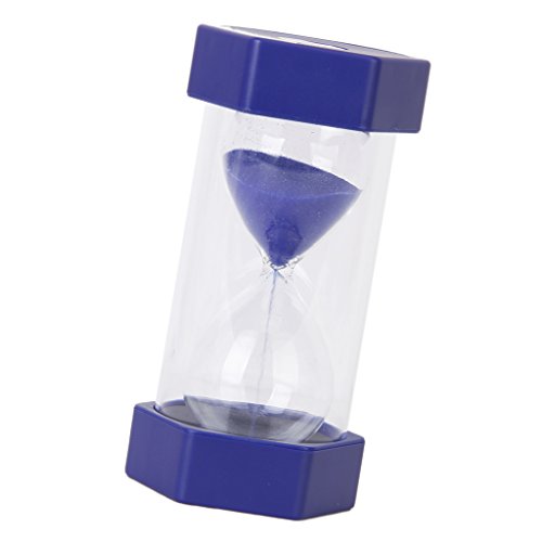 SODIAL(R) Sicherheit Fashion Sanduhr 5 Minuten Sand Timer-Blau - 9