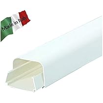 Vecamco Clima Plus Canalina Aria Condizionata 65x50mm - 2 Metri, Bianco RAL 9010 - Foto 4