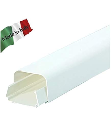 Curva A Muro Vecam Per Canalina 90x65mm - Per Climatizzatori, Made In Italy