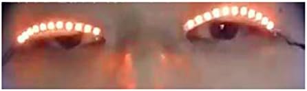 LED Eyelashes Eyelid False Eyelashes For Fashion Icon Saloon Pub Club Bar Party (yellow)