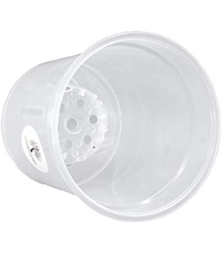 Geli Orchideentopf 15 Cm, 1,7 Liter, 10er Set Transparent – Klare Kunststofftöpfe Aus PP Für Orchideen & Zimmerpflanzen