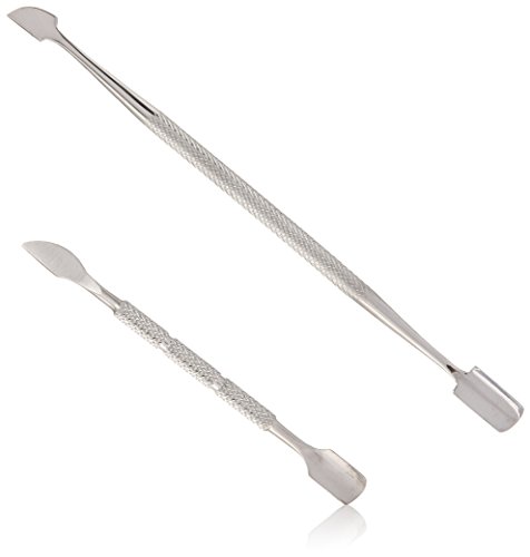 Cuticle Pusher and Nail Cleaner Set by Malva Belle - Premium Manicure Tools - Professional Cuticle Remover - High Quality Nail Care Set - Stainless Steel