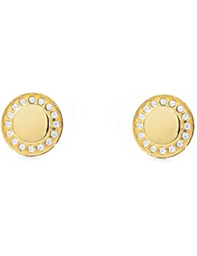 Damen & Kinder runde Ohrstecker - Gelbgold 9 Karat (375)