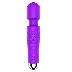 RG Body Wand Cordless Battery Powered Personal Handheld Rechargeable Waterproof Mini Massager Machine For Women & Men | Flexible Neck,Quite & Powerful Motor-20 pattern Vibration & 8 speeds Extra Long Battery -Flexible Neck Cordless for Neck Shoulder Back Body Massage, Sports Recovery & Muscle-Body Massager Dual Wand Massage for Deep Muscles Pain Relief Relaxation (MULTI COLOUR))