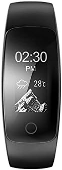 YANXH Health Tracker,Heart Rate Monitor Intelligent Bracelet With Information Remind Sleep Movement Pedometer , black