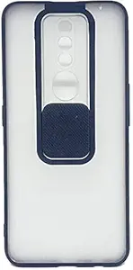 Aviaaz Oppo F11 Pro Camera Protection Slider/Shutter Shockproof Matte Translucent Hard Back Case Cover Compatible with Oppo F11 Pro (Black)