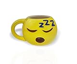 Original Smiley Tassen von Senfine - handbemalte EMOJI Kaffeetassen - im Whatsapp Design (Schlafend)