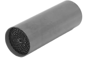 Aramox Catalyseur d'Échappement Central, Silencieux Universel en Fer pour Moto, Tuyau de Liaison Catalytique, 35 x 100mm