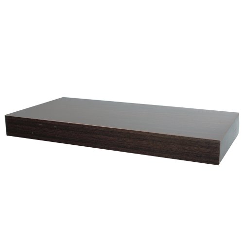 CHICAGO - Wood Effect 40cm Floating Wall Shelf - Walnut