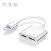 Price comparison product image Luvfun Headphone Charger Adapter for iPhone,2 in 1 Earphone Audio Adapter Charger Adapter (Support Audio+Charge+Volume Control+Call) Audio and Charger Adapter for iPhone 7/7P/8/8P-White