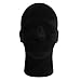 LuckyFine Male Black Styrofoam Foam Mannequin Manikin Head Model Glasses Wig Display Stand