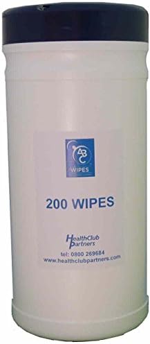 Gym Equipment Wipes Refill, Anti-Bacterial Cleaning, 200 Wipes