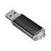 Produktbild Zolimx USB 2.0 Metall Blinken Speicherstick Lagerung Daumen U Scheibe 1GB/ 2GB/ 4GB/ 8GB/ 16GB/ 32GB (8GB, Schwarz)