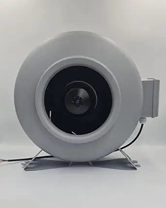 Astberg AEE200 Powder Coated (200mm/8inch)(945CMH/555CFM) Circular inline fan/Inline duct fan/Duct fans/Centrifugal fans/Metal exhaust/Flameproof fan/High static fans