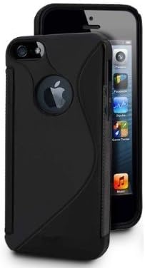BLACK S LINE GEL SILICONE RUBBER CASE COVER IPHONE 4 4S
