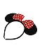 Price comparison product image Zac's Alter Ego® Red Polka Dot Bow on Mouse Ears Headband for Adults/ Children