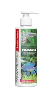 AquaNature PimaCure Treats Fungal Fish Infection for Freshwater Aquaria (250ml)