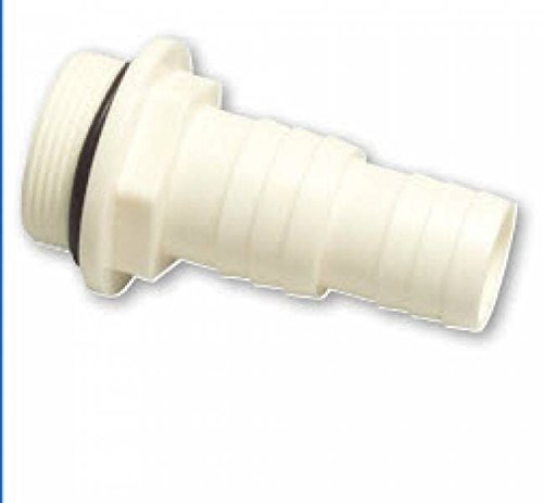 ABS Schlauchtülle, Stufentülle, weiß mit Oring