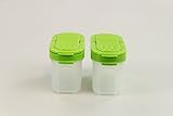 Original Tupperware TUPPERWARE Gewürz-Zwerge 120 ml (2) grün Gewürz Behälter Gewürzbehälter 16287