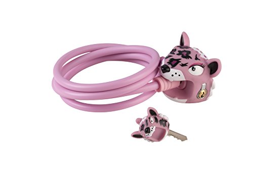 Preisvergleich Produktbild CrazySafety Leopard Fahrradschloss Mädchen, rosa