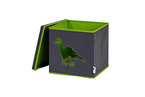 STORE.IT 672067 Spielzeugkiste mit Sichtfenster Dino