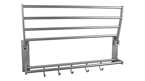 50cm Alu Handtuchhalter Badregal Wandregal Wandhandtuchhalter Bad Handtuch Regal - 2