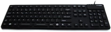 AccuMed 105 - USB Full Size Sealed IP67 Antibacterial Medical/Clinical Keyboard