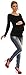 Happy Mama. Women's Maternity Jersey Stretch Top T-shirt Tunic Long Sleeve. 947p (Black, 8)